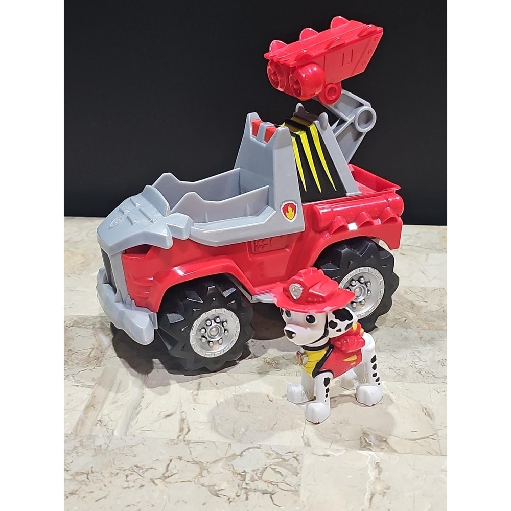 PAW Patrol Dino Rescue Marshall Deluxe Rev Up VEHICLE‎ & Figure Playset